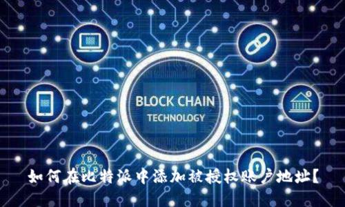 如何在比特派中添加被授权账户地址？